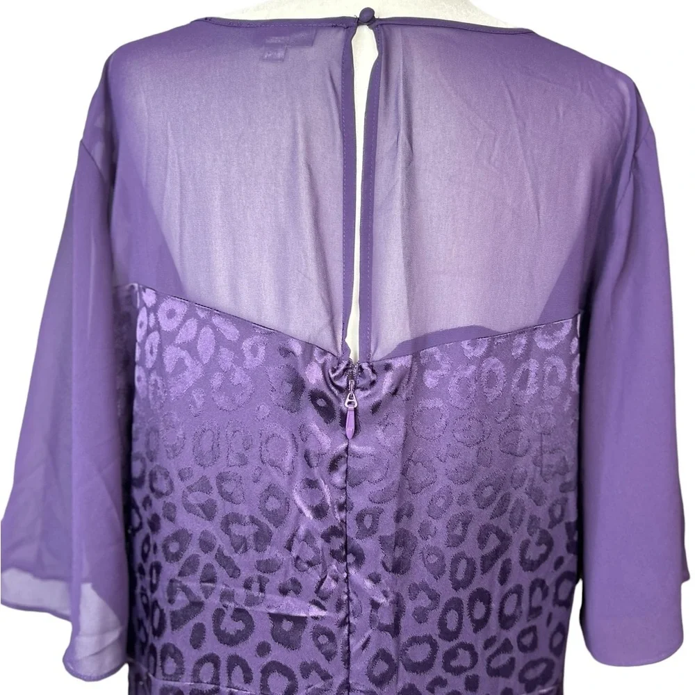 NEW Avenue Evening Dress 22/24 Purple Whimsagoth Fairy Flowy Feminine - Picture 6 of 10